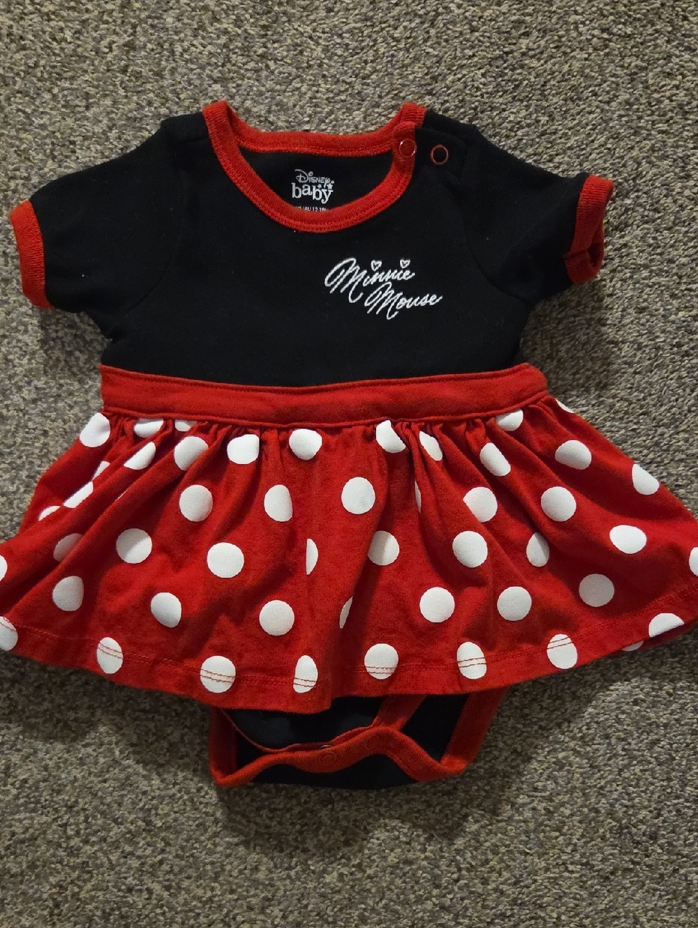 Minnie Mouse Dress Onsie